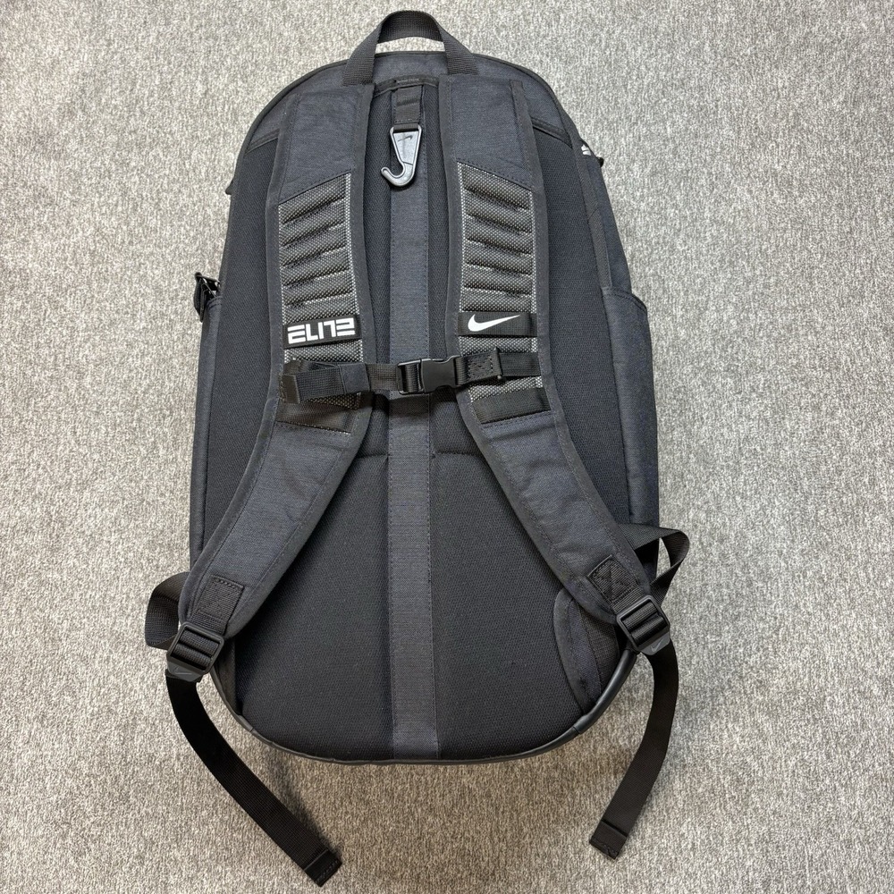 Nike Hoops Elite Pro Basketball School Backpack Black White BA5554 - Picture 2 of 16
